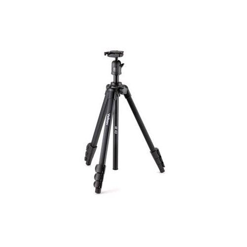  Adorama Velbon M43 4 Section Aluminum Tripod with Ball Head and QR Plate, Slide Elevator M43