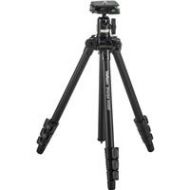 Adorama Velbon 4430D 4-section Aluminum Tripod with BallHead - Black SHERPA 4430D