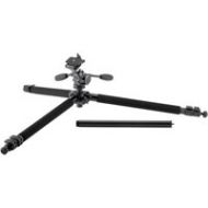 Adorama Velbon E635D 3-section Carbon Fiber Tripod with PHD-65Q 3-Way Pan Head - Black GEO E635D