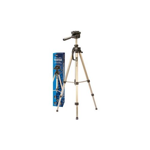  Adorama VidPro Heavy-Duty 66 Aluminum Tripod with 3-Way Pan & Tilt Head and Case TT-66