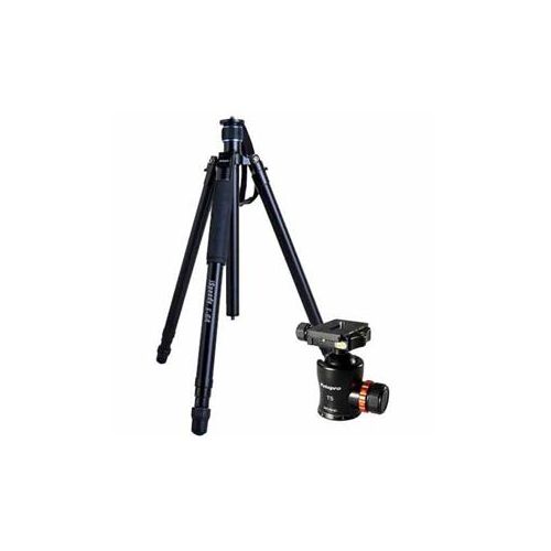  Adorama FotoPro F-64 iSpeedy Aluminum Quick Extend Tripod with T5 Ballhead F-64