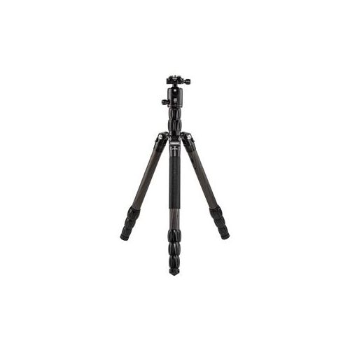  Adorama MeFOTO GlobeTrotter S Carbon Fiber Travel Tripod/Monopod, Black GTSCBLK