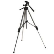 Adorama JTL Compact Photo 3-section Aluminum Tripod with 3-Way Pan Head - Black 6600