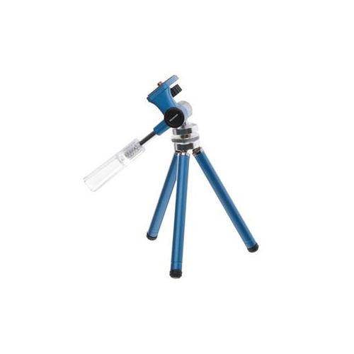  Adorama Hakuba DIGITAL 3-section Aluminum Mini Tabletop Tripod with 3-Way Pan Head -Blue DTPH3BL