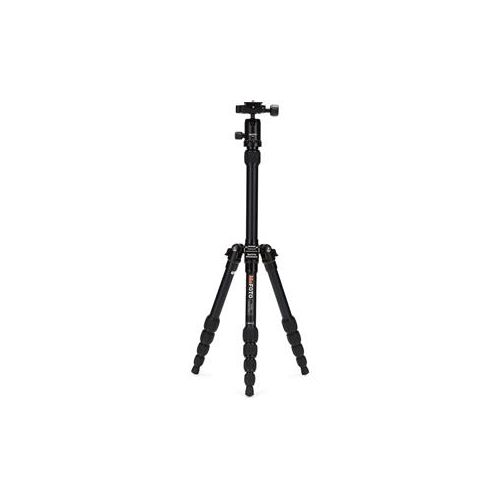  Adorama MeFOTO Backpacker Travel Tripod 5-section Aluminum Tripod with BallHead -Black A0350Q0K