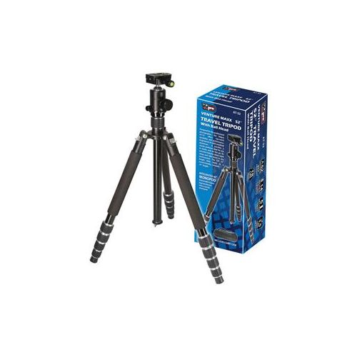  Adorama VidPro AT-52 VentureMaxx 52 Pro Aluminum Travel Tripod, Quick Release Ball Head AT-52