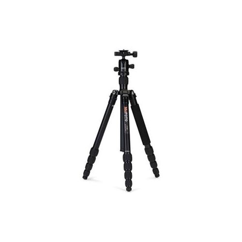  Adorama MeFOTO RoadTrip Travel Tripod 5-section Aluminum Tripod with BallHead, Black A1350Q1K