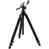 Adorama Slik 400DX 3-section Aluminum Tripod with QR 3-Way Pan Head -Black 615-400