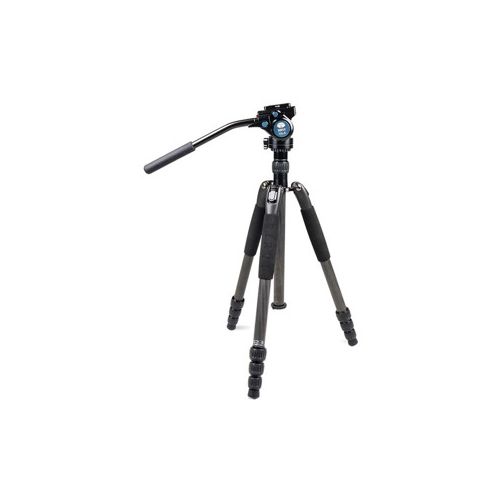  Adorama Sirui T-024S Light Carbon Fiber Tripod with VA-5 Ultra Compact Fluid Video Head T024SKVA5