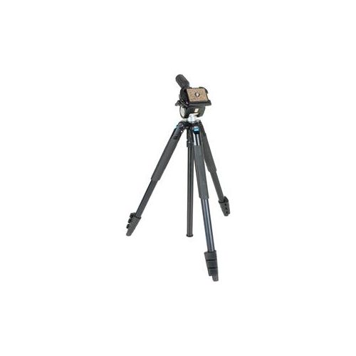  Adorama Slik Sprint Pro III EZ Travel Tripod with SH-707E 2-Way Pan/Tilt Head, Black 611-853