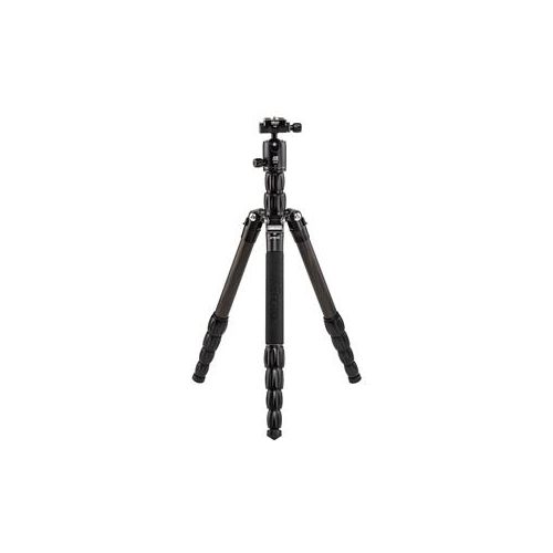  Adorama MeFOTO RoadTrip S Carbon Fiber Travel Tripod/Monopod, Black RTSCBLK