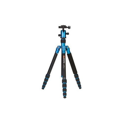  Adorama MeFOTO RoadTrip Travel Tripod 5-section Aluminum Tripod with BallHead, Blue A1350Q1B