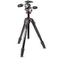 Adorama Manfrotto 190go! M-Series 4-Section Twist Lock Aluminum Tripod w/ XPRO Head MK190GOA4-3WXUS