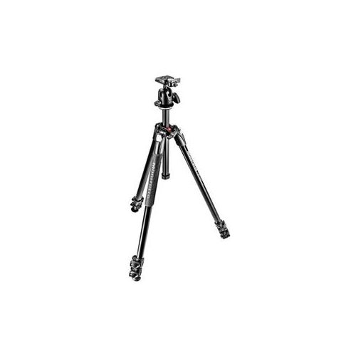  Adorama Manfrotto MK290XTA3-BHUS 290 Xtra Aluminum Tripod Kit with Ball Head MK290XTA3-BHUS