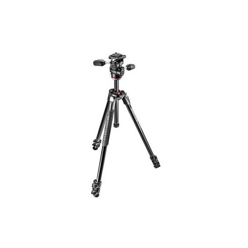  Adorama Manfrotto MK290XTA3-3WUS 290 Xtra Aluminum Tripod Kit w/3 Way Pan & Tilt Head MK290XTA3-3WUS