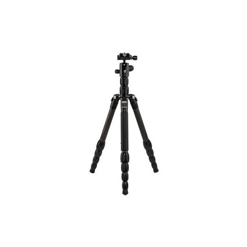  Adorama MeFOTO BackPacker S Carbon Fiber Travel Tripod/Monopod, Black BPSCBLK