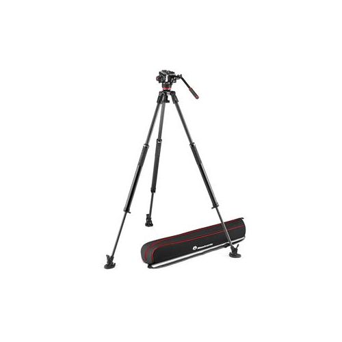  Adorama Manfrotto 504X Fluid Video Head with 635 CF Fast Single Leg Tripod MVK504XSNGFC