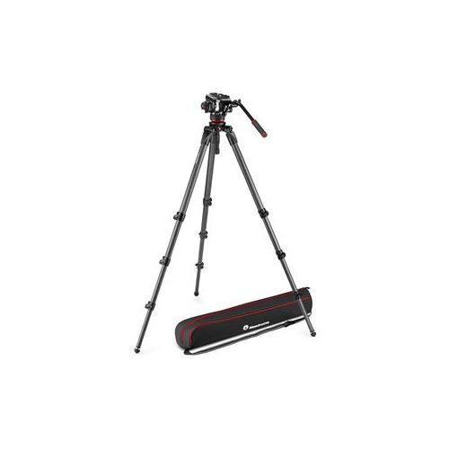  Adorama Manfrotto 504X Fluid Video Head with 536 CF Single Leg Tripod MVK504XCTALL