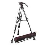 Adorama Manfrotto Nitrotech 608 Fluid Head, 645 Fast Twin Al Tripod, 17.6 lb Capacity MVK608TWINFAUS