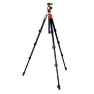 Adorama FotoPro C-50i 5-Sections Aluminum Tripod with FPH-52Q Head, Red C-50I RED