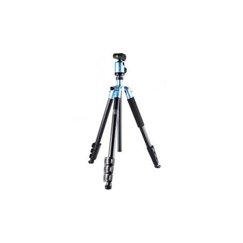  Adorama FotoPro C-40i 4-Sections Aluminum Tripod with FPH-53P Head, Blue C-40I BLUE