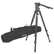 Adorama Tiffen 3-section Aluminum Tripod with FM18 3-Way Pan Head - Black PROVISTAGR18