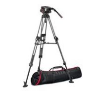 Adorama Manfrotto 509HD Pro Fluid Head, 645 Fast Twin Leg CF Tripod, 29.8 lb Capacity MVK509TWINFCUS