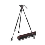 Adorama Manfrotto Nitrotech 612 Head, 635 Fast Single Leg CF Tripod, 26.45 lb Capacity MVK612SNGFCUS