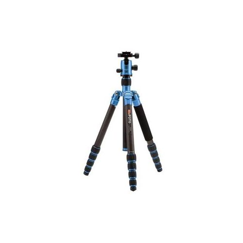  Adorama MeFOTO GlobeTrotter Carbon Fiber Tripod Kit with QR BallHead, Blue C2350Q2B