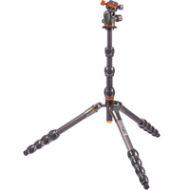 Adorama 3 Legged Thing Eclipse Albert Carbon Fiber Travel Tripod Sys. w/AirHed 360,Grey ALBERTKITGREY