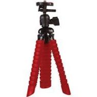 Adorama Vivitar 12 Large Rubberized Spider Tripod, Red VIV-SP-12-RED