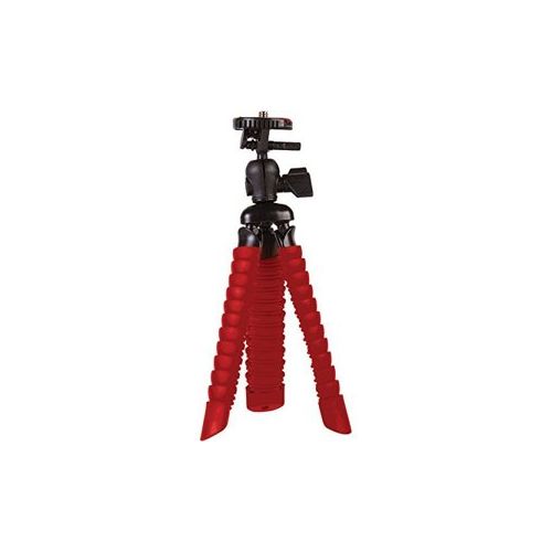  Adorama Vivitar 12 Large Rubberized Spider Tripod, Red VIV-SP-12-RED