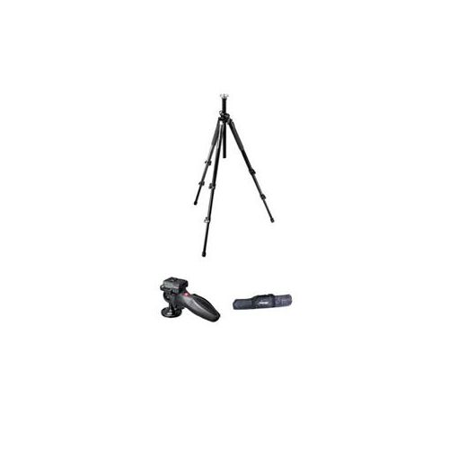  Adorama Manfrotto 055XPRO3 3-section Aluminum Tripod with 324RC2 Joystick Head Kit BG055XPRO334