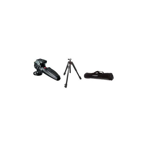  Adorama Manfrotto 055XPRO3 3-section Aluminum Tripod with 327RC2 Joystick Head Kit BG055XPRO337