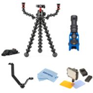 Adorama Joby GorillaPod 5K Essential Kit w/Rig for DSLR Camera ack/Charcoal/Red JB01522 D