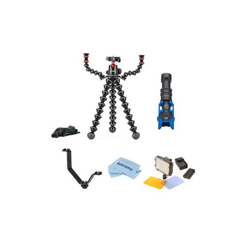  Adorama Joby GorillaPod 5K Essential Kit w/Rig for DSLR Camera ack/Charcoal/Red JB01522 D