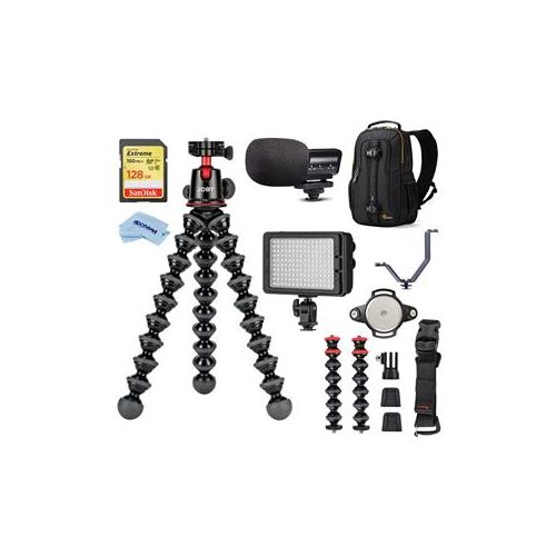  Adorama Joby GorillaPod 5K Kit Travel Kit w/Rig for DSLR Camera Black/Charcoal/Red JB01522 F