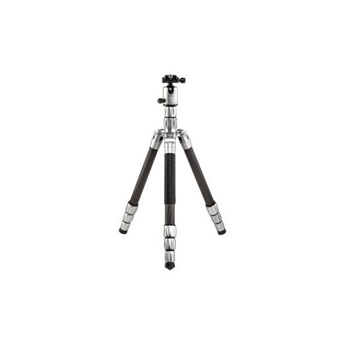  Adorama MeFOTO GlobeTrotter S Carbon Fiber Travel Tripod/Monopod, Titanium GTSCTTN