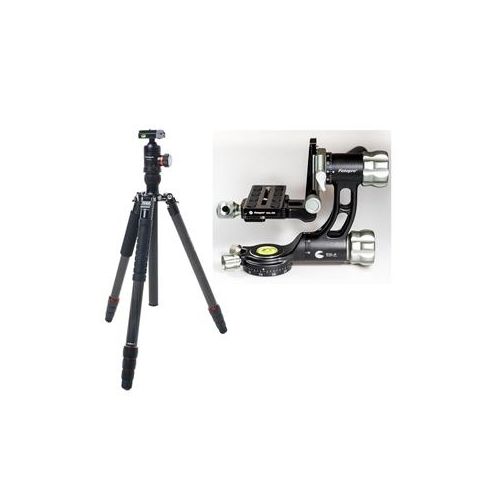  Adorama FotoPro X-Go Max Carbon Fiber Tripod, FPH-62Q Ball Head W/FP E-6H Gimbal Head X-6CN A