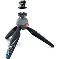 Adorama Manfrotto PIXI Xtreme Mini Tripod with Tripod Mount Adaptor for GoPro MKPIXIEX-BK