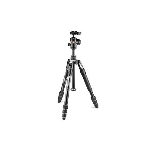  Adorama Manfrotto Befree 2N1 Aluminum Tripod/Monopod, 494 Ball Head, Twist Locks, Black MKBFRTA4B-BHMUS