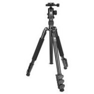 Adorama Sirui ET-1004 4-section Aluminum Tripod with E-10 BallHead - Black SUET1004