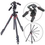 Adorama 3Pod Orbit 4 Section Aluminum Tripod with 3-Way Head, Aluminum 3P-P4AOR-K2