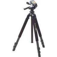 Adorama Slik 700DX 3-section Titanium Tripod with PAN TILT Head -Black 615-316