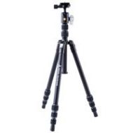 Adorama Vanguard VESTA TB 204 Ultra-Compact Aluminum Travel Tripod Kit, 51.2 Height VESTA TB204AB