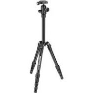 Adorama Manfrotto Element Traveler Small 5-Section Aluminum Tripod with Ball Head, Black MKELES5BK-BH