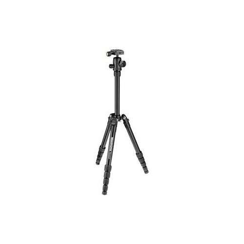  Adorama Manfrotto Element Traveler Small 5-Section Aluminum Tripod with Ball Head, Black MKELES5BK-BH