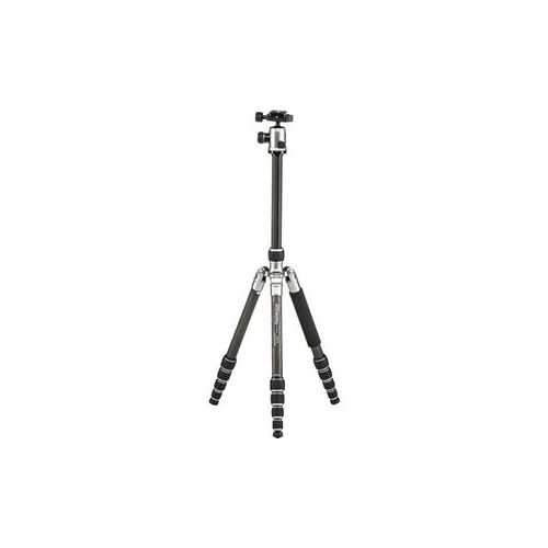  Adorama MeFOTO 5-section Carbon Fiber Tripod with BallHead -Silver C1350Q1T