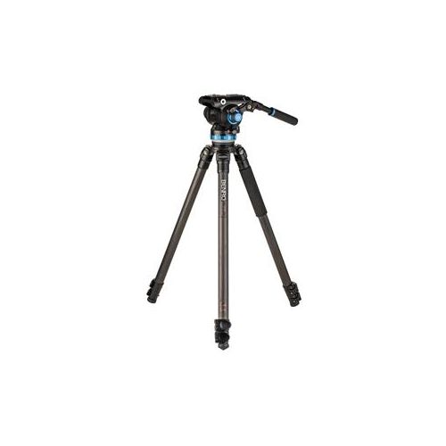  Adorama Benro C373F 3-Leg Section Single Tube CF Tripod, S8 PRO Head, Payload 17.6 lbs C373FBS8PRO