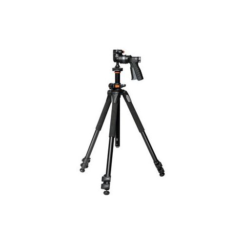  Adorama Vanguard 263-AGH 3-section Aluminum Tripod with GH-100 Pistol Grip Head - Black ALTA PRO 263AGH